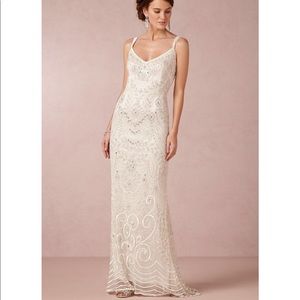 BHLDN Theia Elsa Gown Beaded Sleeveless Maxi NEW